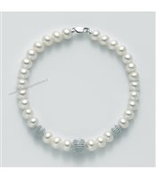 Bracciale Miluna Donna in Oro bianco Perla PBR2536V - PBR2536V